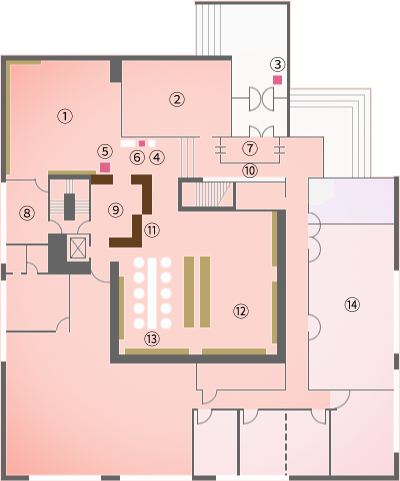 1階フロア 学習院女子大学図書館 学習院女子大学